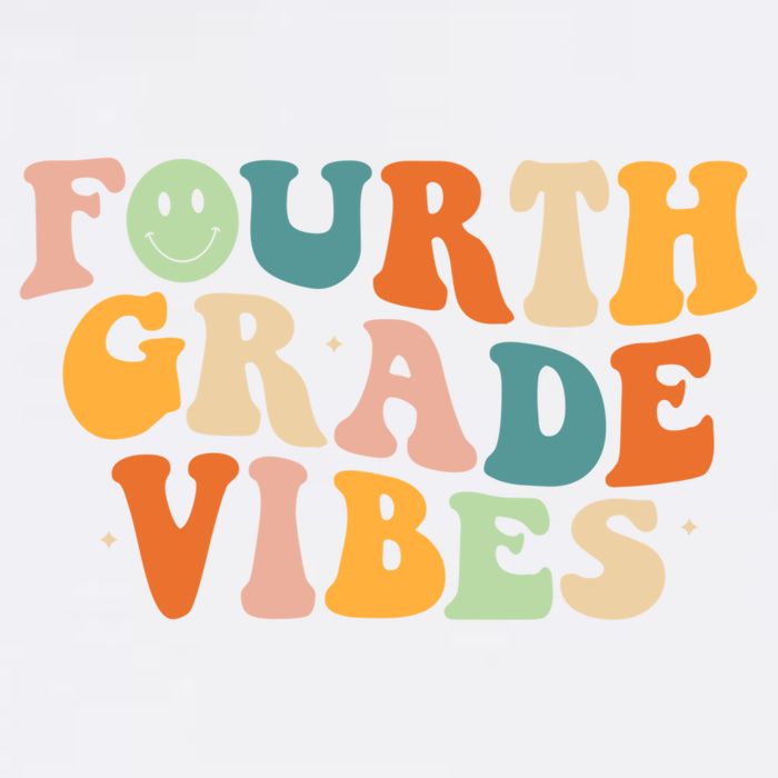 Fourth Grade Vibes 4Th Grade Groovy Retro 1St Day Of School Gift Garment-Dyed Sweatshirt