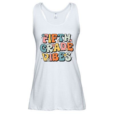 Fifth Grade Vibes 5th Grade Team Retro 1st Day Of School Ladies Essential Flowy Tank