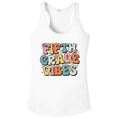 Fifth Grade Vibes 5th Grade Team Retro 1st Day Of School Ladies PosiCharge Competitor Racerback Tank