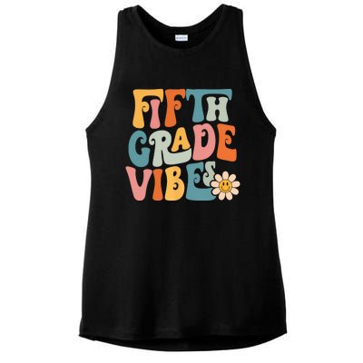 Fifth Grade Vibes 5th Grade Team Retro 5th Grade Teachers Ladies PosiCharge Tri-Blend Wicking Tank