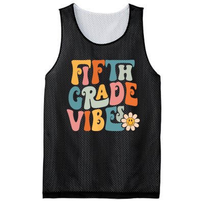 Fifth Grade Vibes 5th Grade Team Retro 5th Grade Teachers Mesh Reversible Basketball Jersey Tank