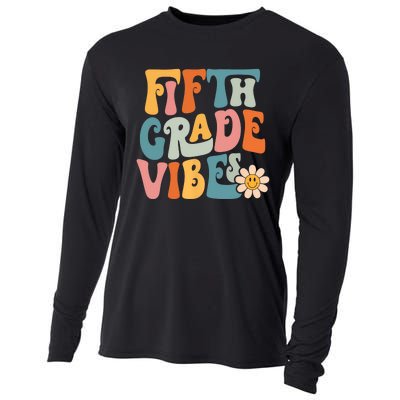 Fifth Grade Vibes 5th Grade Team Retro 5th Grade Teachers Cooling Performance Long Sleeve Crew