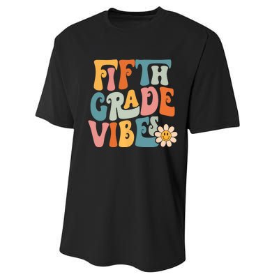 Fifth Grade Vibes 5th Grade Team Retro 5th Grade Teachers Performance Sprint T-Shirt