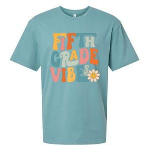 Fifth Grade Vibes 5th Grade Team Retro 5th Grade Teachers Sueded Cloud Jersey T-Shirt