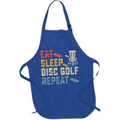 Frisbee Golf Vintage Eat Sleep Disc Golf Repeat Apron