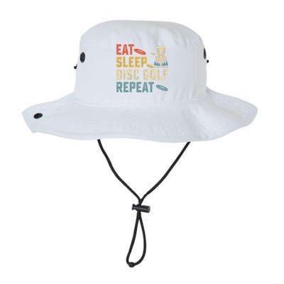 Frisbee Golf Vintage Eat Sleep Disc Golf Repeat Legacy Cool Fit Booney Bucket Hat