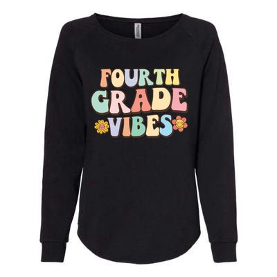 Fourth Grade Vibes Back To School Retro 4Th Grade Teacher Meaningful Gift Womens California Wash Sweatshirt