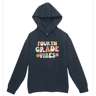 Fourth Grade Vibes Back To School Retro 4Th Grade Teacher Meaningful Gift Urban Pullover Hoodie