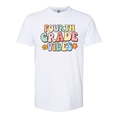 Fourth Grade Vibes Back To School Retro 4Th Grade Teacher Meaningful Gift Softstyle® CVC T-Shirt