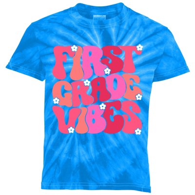 First Grade Vibes Back To School 1St Grade Vibes 1St Day Great Gift Kids Tie-Dye T-Shirt