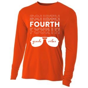 Fourth Grade Vibes Back To School Student And Teacher Gift Cooling Performance Long Sleeve Crew