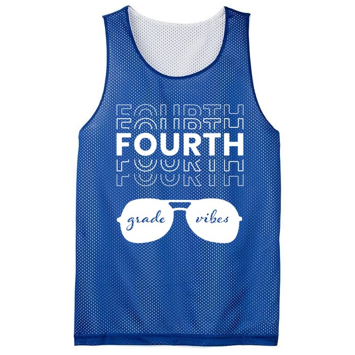 Fourth Grade Vibes Back To School Student And Teacher Gift Mesh Reversible Basketball Jersey Tank