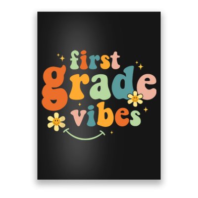 First Grade Vibes 1st Grade Team Retro 1st Day Of School Poster