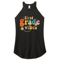 First Grade Vibes 1st Grade Team Retro 1st Day Of School Women's Perfect Tri Rocker Tank