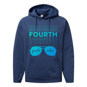 Fourth Grade Vibes Back To School Student And Teacher Gift Performance Fleece Hoodie