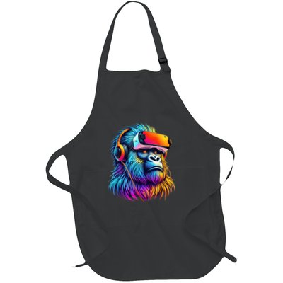 Funny Gorilla Vr Playing Tag Gorilla Vr Gamer Apron