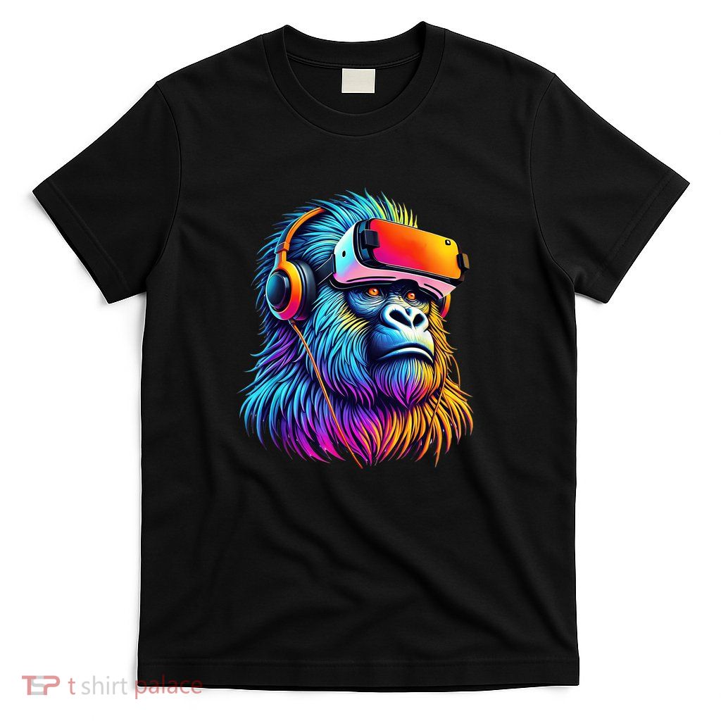 Funny Gorilla Vr Playing Tag Gorilla Vr Gamer T-Shirt