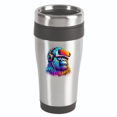 Funny Gorilla Vr Playing Tag Gorilla Vr Gamer 16oz Travel Tumbler
