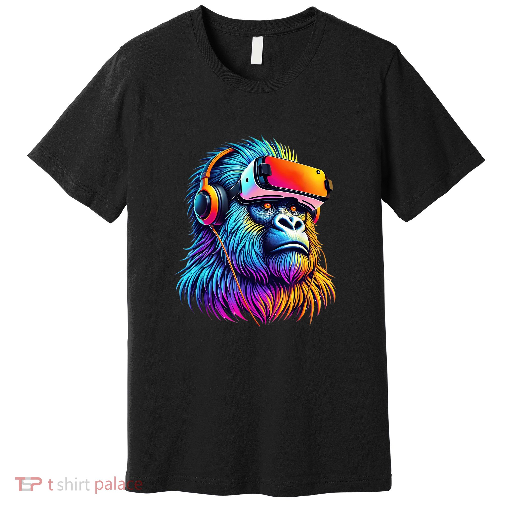 Funny Gorilla Vr Playing Tag Gorilla Vr Gamer Premium T-Shirt