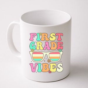 First Grade Vibes Retro Sunglasses Back To School Cool Gift Coffee Mug