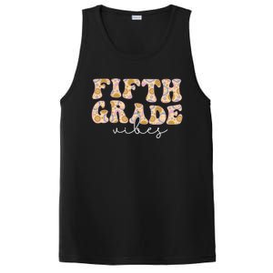 Fifth Grade Vibes Groovy Flowers Teacher Back To School Cool Gift PosiCharge Competitor Tank