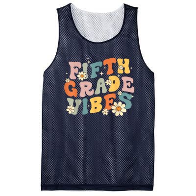 Fifth Grade Vibes 5th Grade Teacher First Day Of 5th Grade Mesh Reversible Basketball Jersey Tank