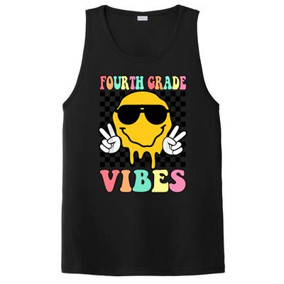 Fourth Grade Vibes Hippie Smile Face Peace Back To School Gift PosiCharge Competitor Tank