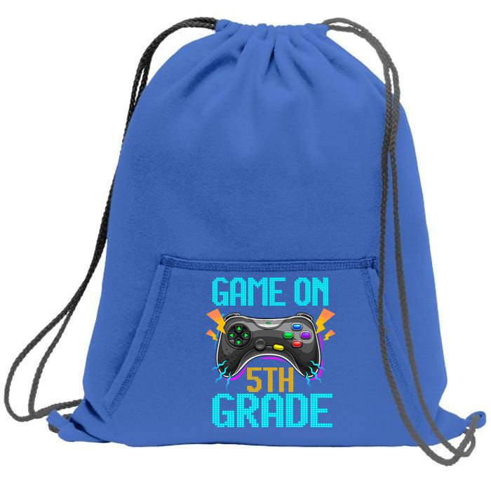 Fifth Grade Vintage Funny Game On 5Th Grade Gift Sweatshirt Cinch Pack Bag