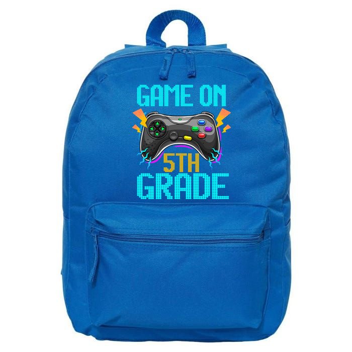 Fifth Grade Vintage Funny Game On 5Th Grade Gift 16 in Basic Backpack