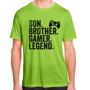 Funny Gaming Video Game Son Brother Gamer Legend Gift Adult ChromaSoft Performance T-Shirt