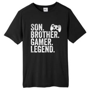 Funny Gaming Video Game Son Brother Gamer Legend Gift Tall Fusion ChromaSoft Performance T-Shirt