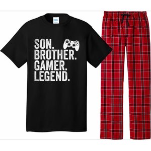 Funny Gaming Video Game Son Brother Gamer Legend Gift Pajama Set