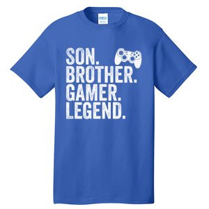 Funny Gaming Video Game Son Brother Gamer Legend Gift Tall T-Shirt