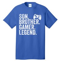 Funny Gaming Video Game Son Brother Gamer Legend Gift Tall T-Shirt