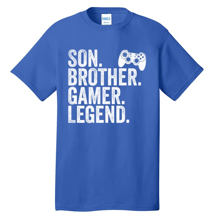 Funny Gaming Video Game Son Brother Gamer Legend Gift Tall T-Shirt