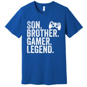 Funny Gaming Video Game Son Brother Gamer Legend Gift Premium T-Shirt