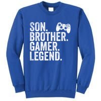 Funny Gaming Video Game Son Brother Gamer Legend Gift Tall Sweatshirt