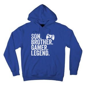 Funny Gaming Video Game Son Brother Gamer Legend Gift Tall Hoodie