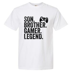 Funny Gaming Video Game Son Brother Gamer Legend Gift Garment-Dyed Heavyweight T-Shirt