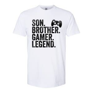 Funny Gaming Video Game Son Brother Gamer Legend Gift Softstyle CVC T-Shirt