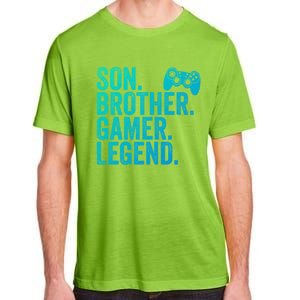 Funny Gaming Video Game Son Brother Gamer Legend Gift Adult ChromaSoft Performance T-Shirt