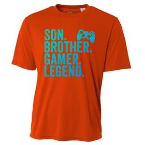 Funny Gaming Video Game Son Brother Gamer Legend Gift Cooling Performance Crew T-Shirt