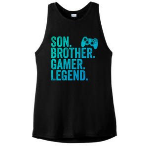 Funny Gaming Video Game Son Brother Gamer Legend Gift Ladies PosiCharge Tri-Blend Wicking Tank