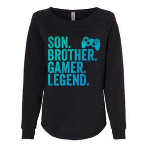 Funny Gaming Video Game Son Brother Gamer Legend Gift Womens California Wash Sweatshirt