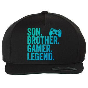 Funny Gaming Video Game Son Brother Gamer Legend Gift Wool Snapback Cap