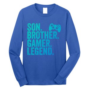 Funny Gaming Video Game Son Brother Gamer Legend Gift Long Sleeve Shirt