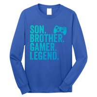 Funny Gaming Video Game Son Brother Gamer Legend Gift Long Sleeve Shirt