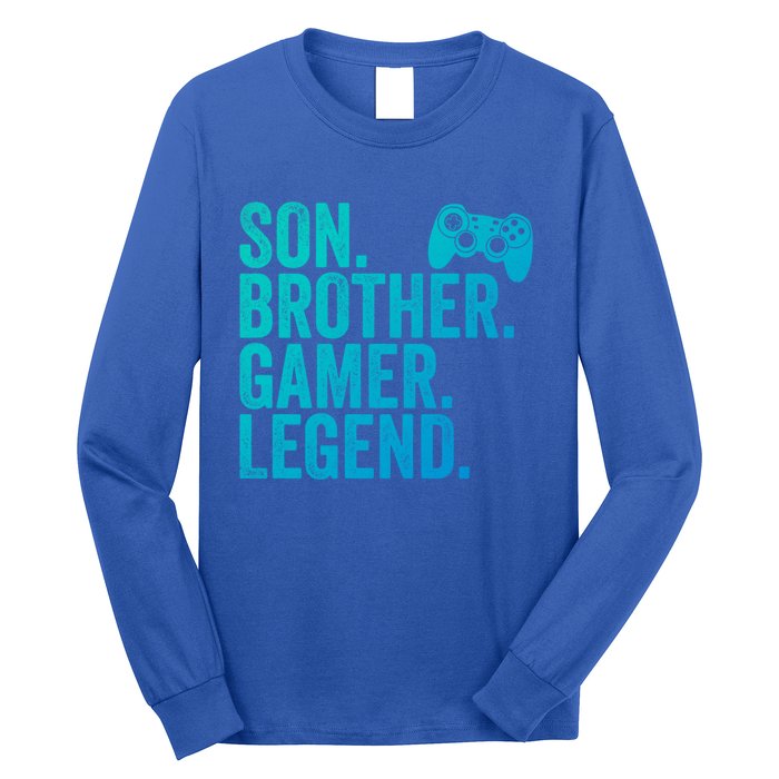 Funny Gaming Video Game Son Brother Gamer Legend Gift Long Sleeve Shirt