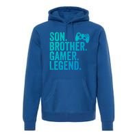 Funny Gaming Video Game Son Brother Gamer Legend Gift Premium Hoodie