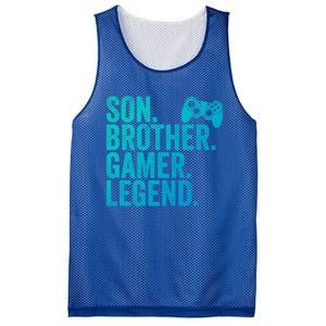 Funny Gaming Video Game Son Brother Gamer Legend Gift Mesh Reversible Basketball Jersey Tank